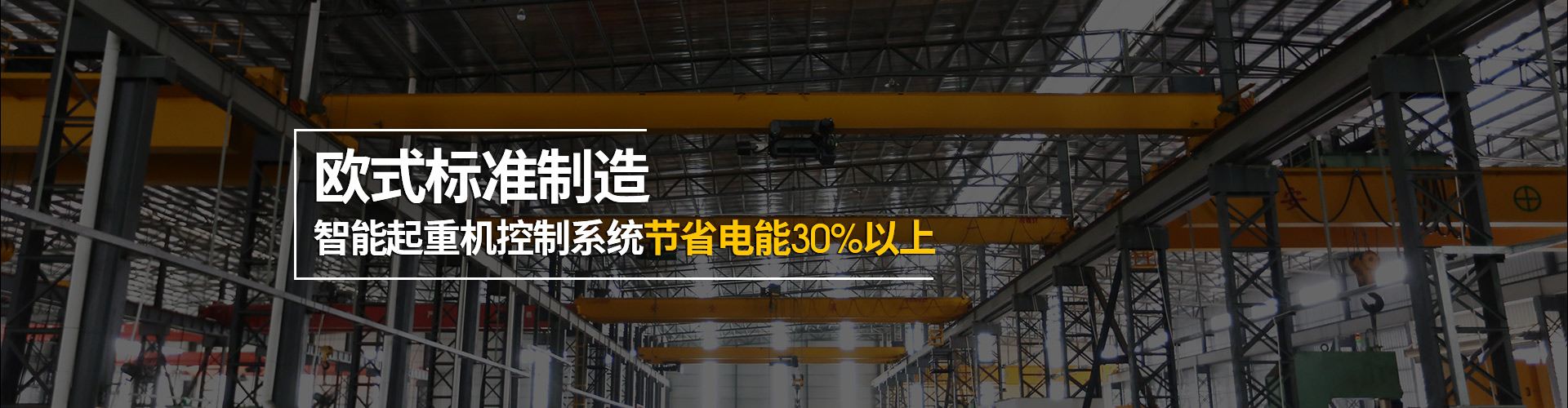 臺(tái)冠起重機(jī)歐式標(biāo)準(zhǔn)制造，智能起重機(jī)控制系統(tǒng)節(jié)省電能30%以上